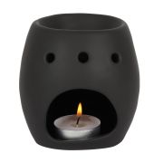 BLACK SKULL CERAMIC OIL BURNER