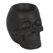 BLACK SKULL CERAMIC OIL BURNER