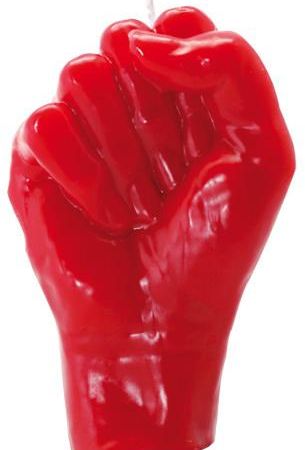 VELA FORMA Mano (Rojo)