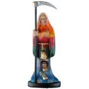 Imagen Santa Muerte 15 cm. (7 Colores) (Amuleto Semillas) - Resina Extra