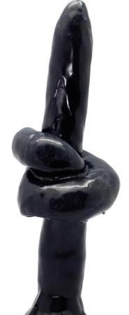 VELA FORMA Nudo 20 cm (Negro)